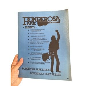 Vintage 1985‎ Ponderosa Park Salem Ohio All Weather Theatre Schedule Program